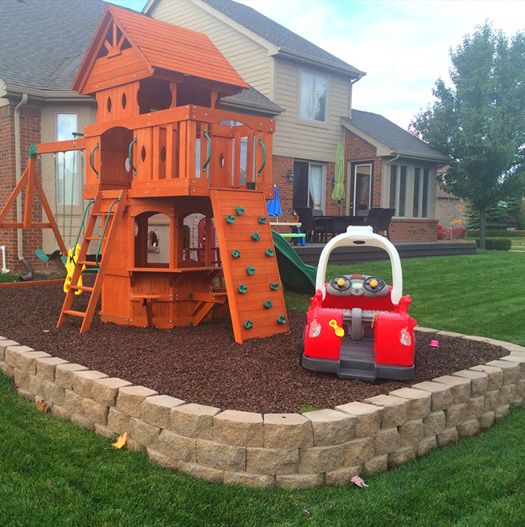 Lawn Care Cutting Company Macomb County MI - Grass Cutting Service - playset